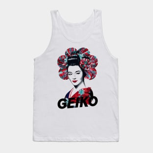 geiko - Japanese geisha girl vintage Tank Top